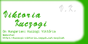 viktoria kuczogi business card